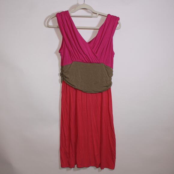 Tommy Bahamas Color Block Cross Front Summer Dress Size M - Picture 1 of 5